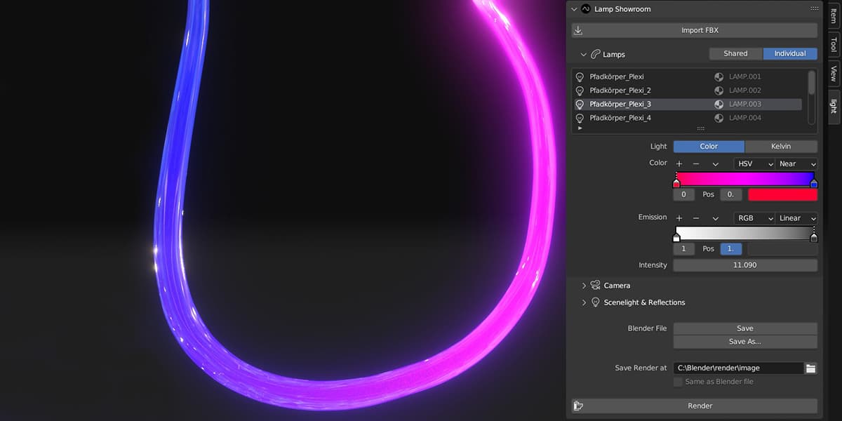 Light Blender Addon